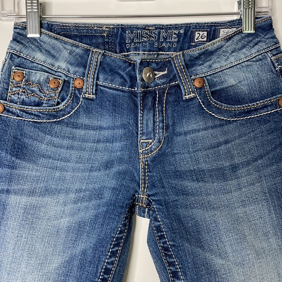 Miss Me Denim Size 26 Women's Sunny Boot Cut Santa Barbara - Picture 4 of 15